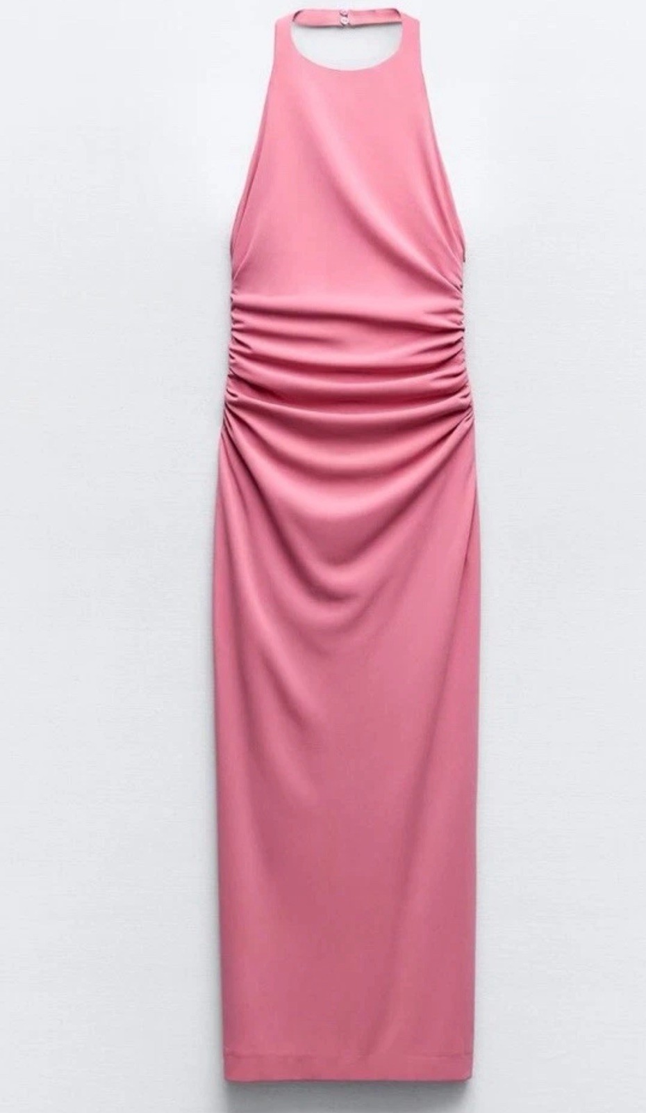 ZARA NEW WOMAN SS24 PINK OPEN-BACK MIDI DRESS REF:3152/343 SALE