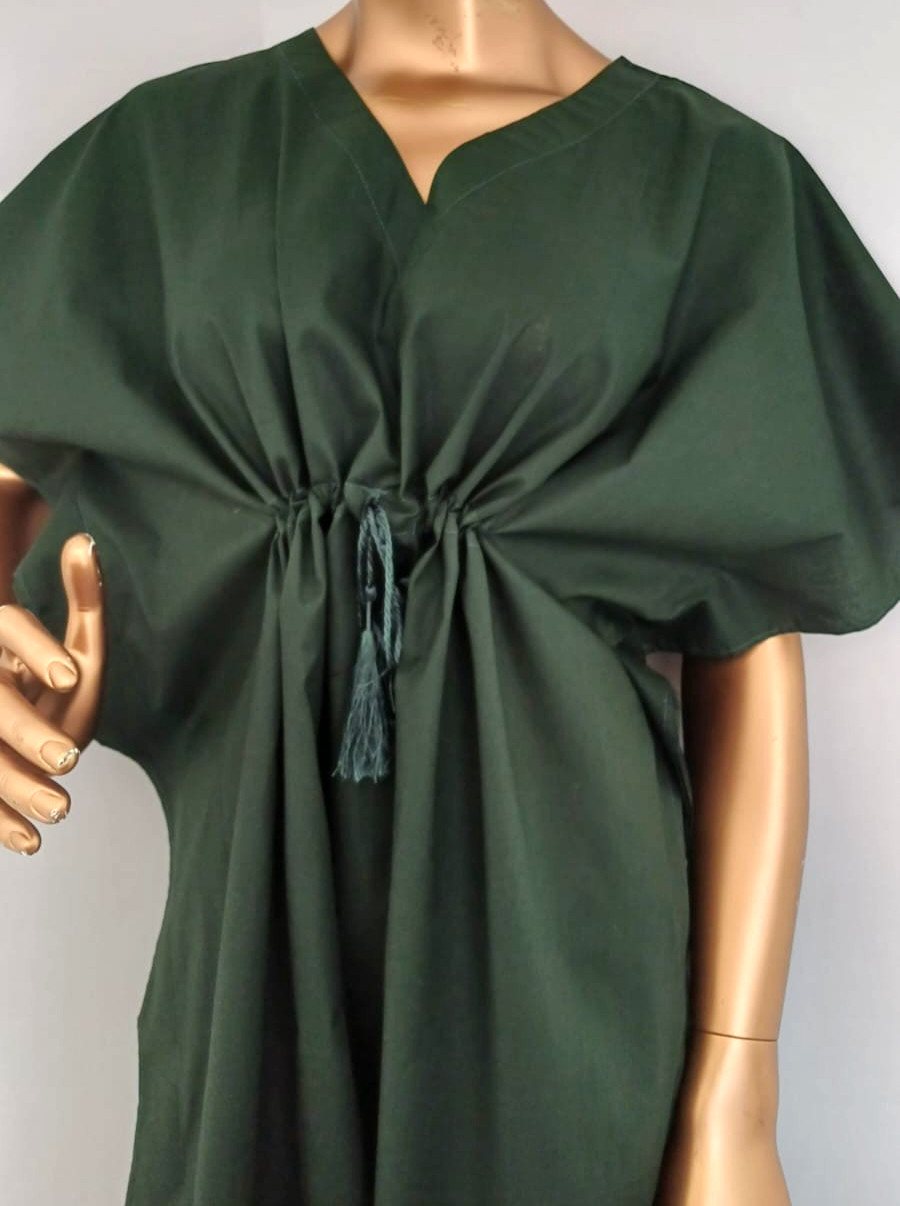 Indian Hand made Cotton Kaftan Dress Floral Print for Women All Season Caftan