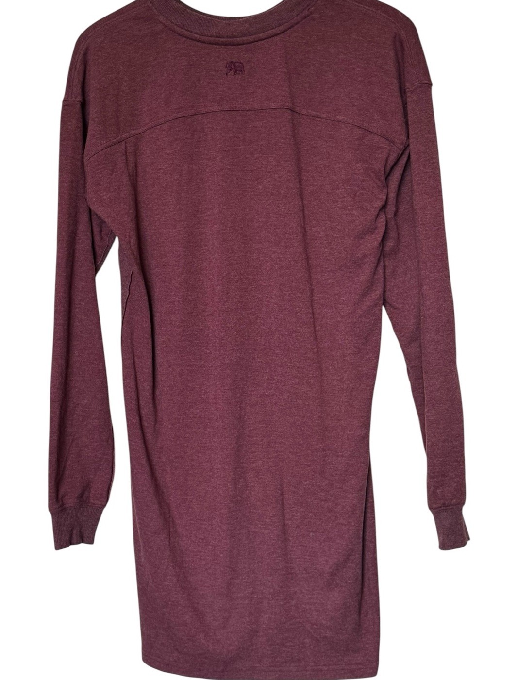 The Normal Brand Puremeso Weekender Dress Size M Burgundy Long Sleeve Crew Neck