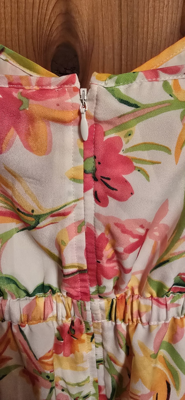 J.Crew floral print spaghetti strap dress featuring adjustable straps and…