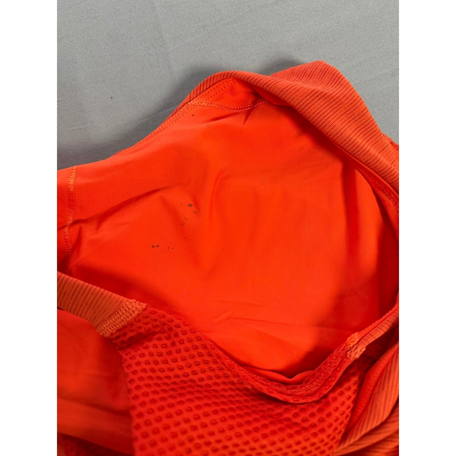Outdoor Voices Exercise Dress Orange Racerback Mesh Athletic Mini Dress Medium