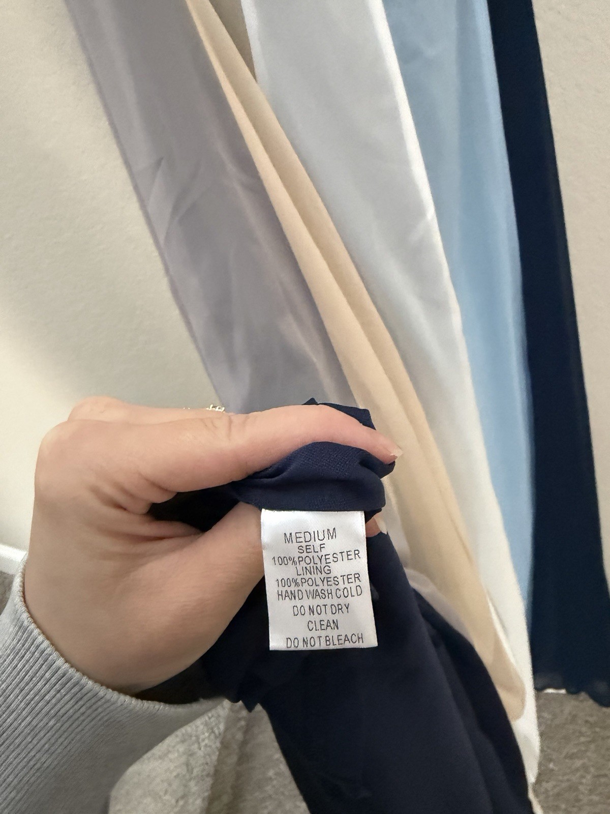 Davi & Dani Colorblock Chiffon Maxi Dress Sleeveless Multicolor Size M DD8046