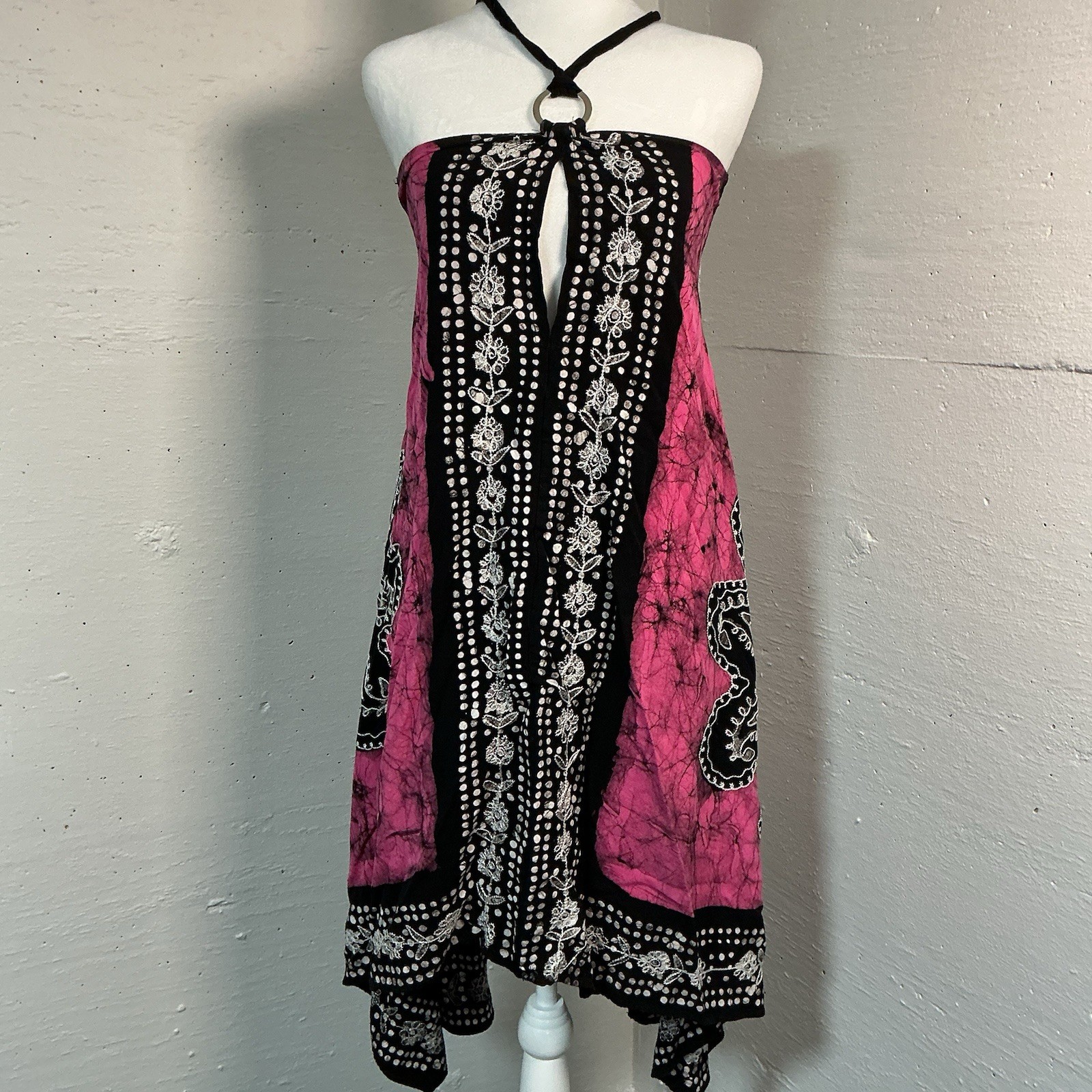 My Choice Gypsy Slip Print Dress Free Size Boho Tank Dress Festival Maxi