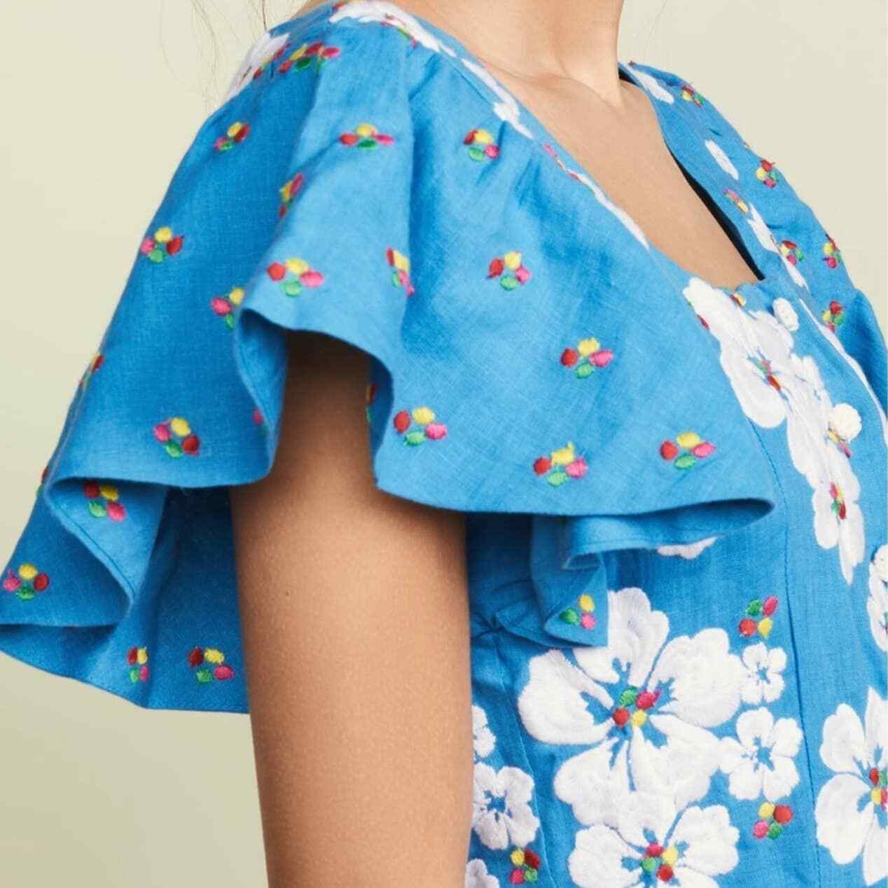 All Things Mochi Blue Kay Mini Dress Size M