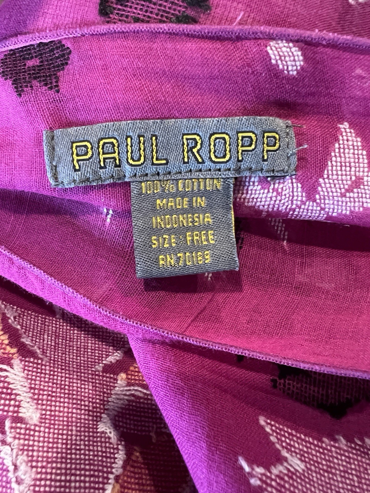PAUL ROPP Pink/Gold/Black Fine Cotton Jacquard S/Less Kaftan Midi Dress One Size