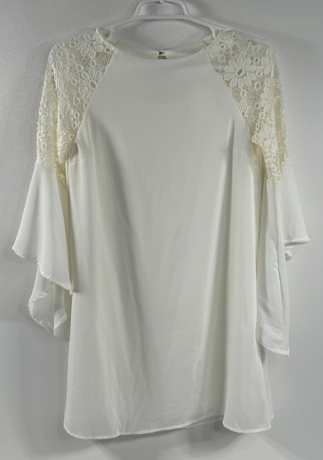 NWT Mod Ref M White Lacey Short Dress Capsule Neutral Beach Wedding Vacation NEW