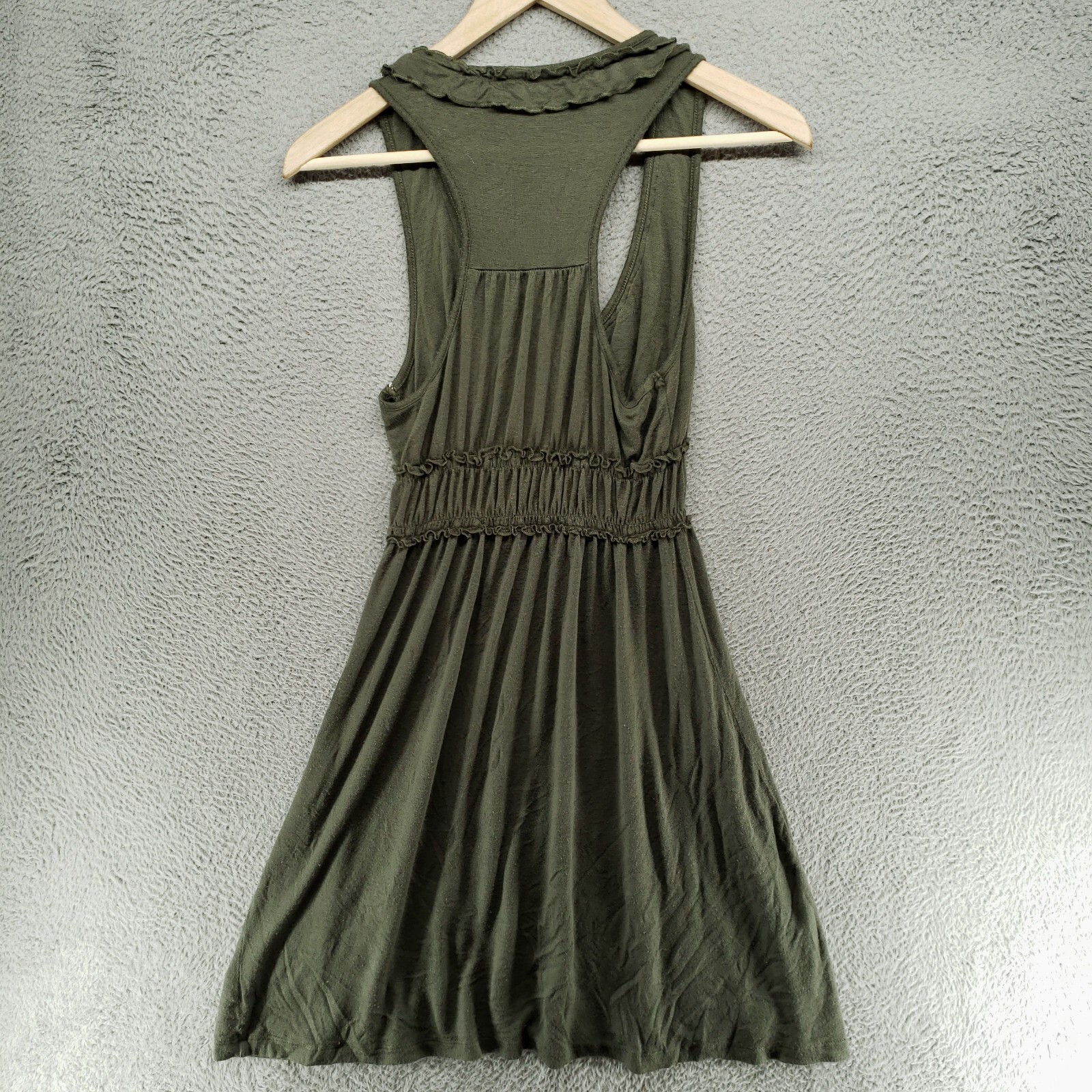 Vintage Havana Womens M Ruffled Elastic Stretch Waist Sleeveless Dress