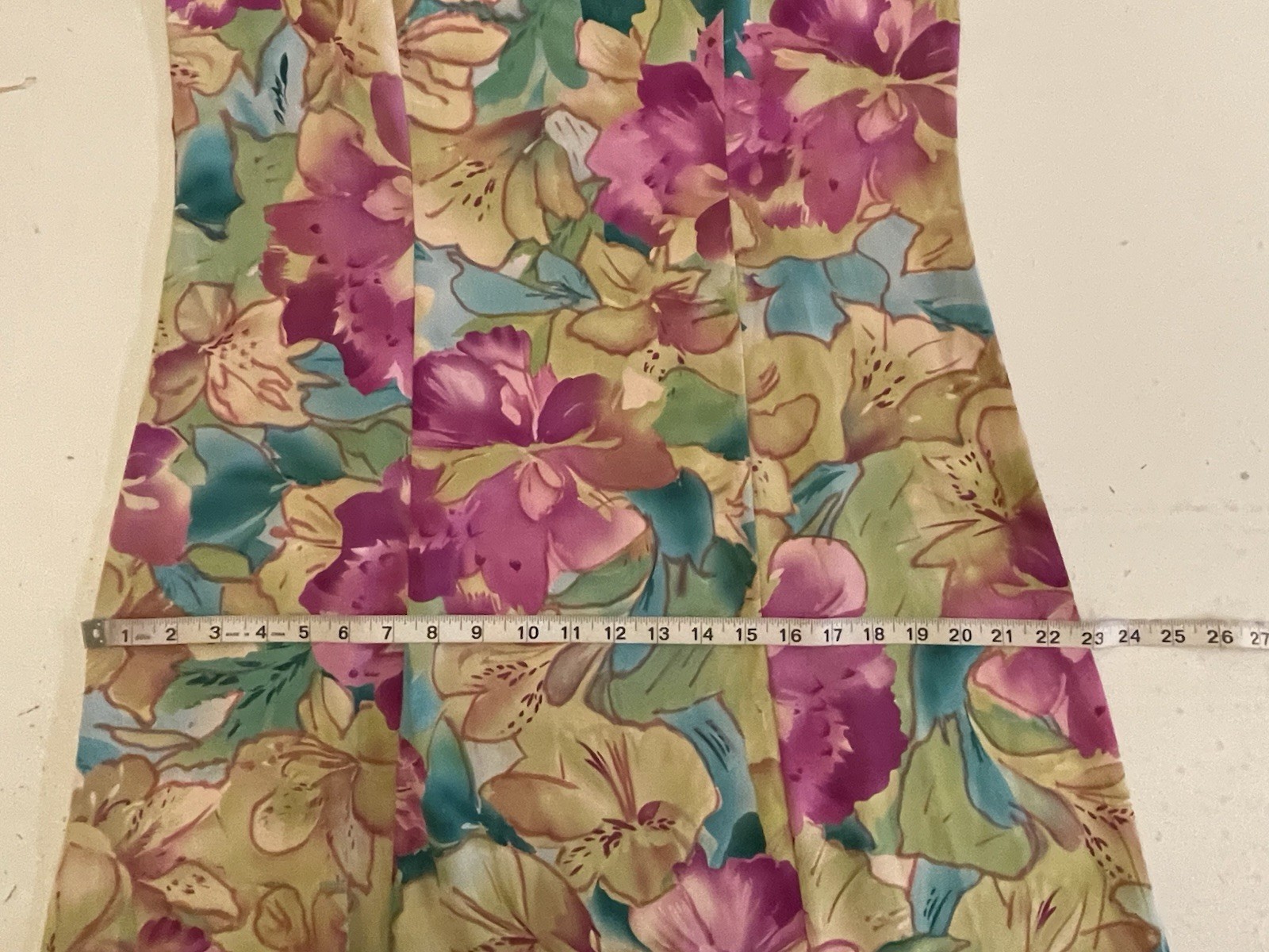 Premier International Watercolor Floral Maxi Dress Size M Hawaiian Tropical