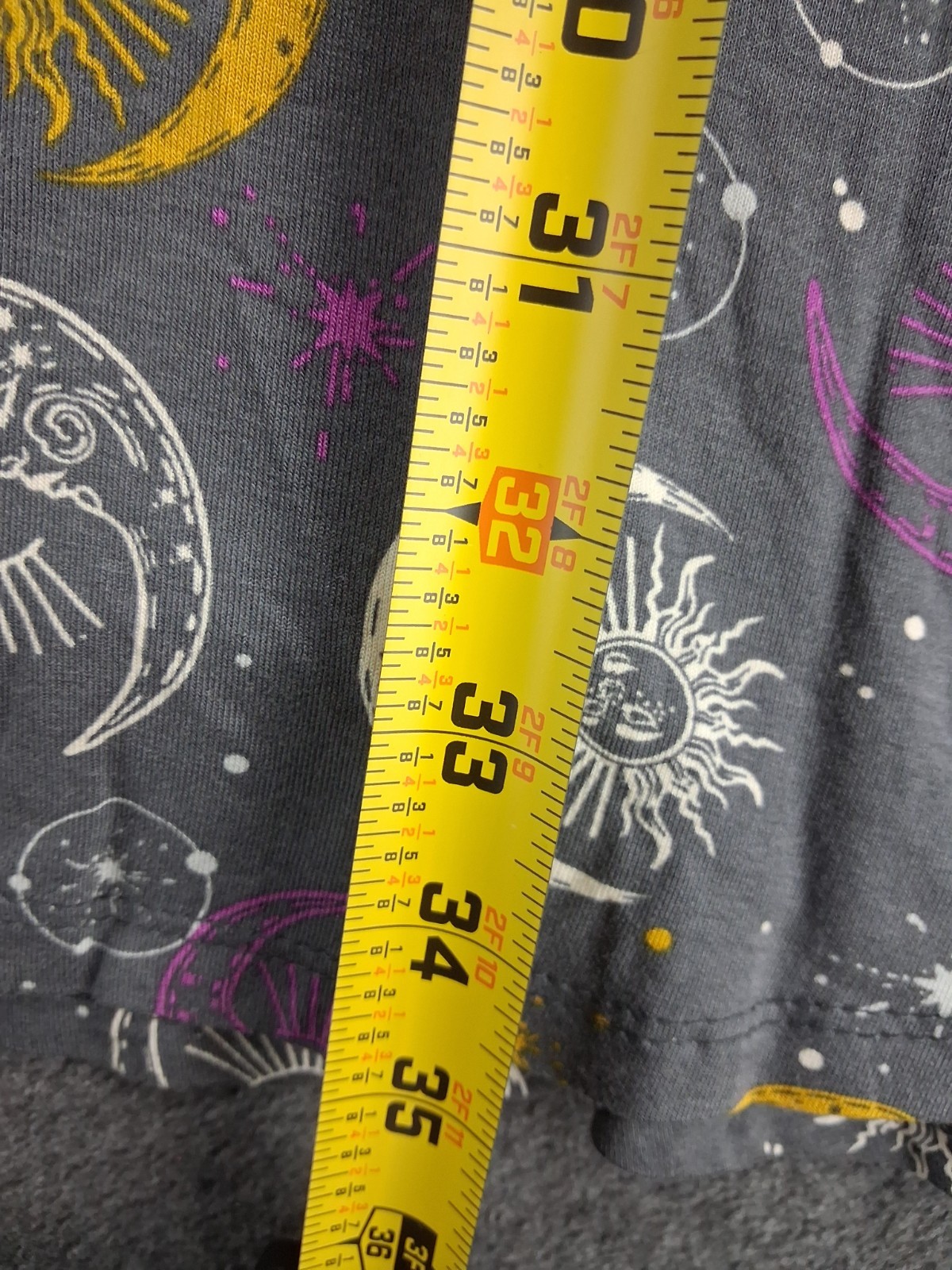 Riley & James Dress Medium Celestial Sun Moon Stars Boho A-Line Swing Stretch