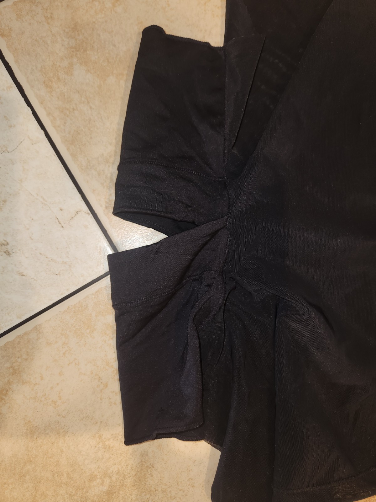 Shapewear Off-the-Shoulder Side Slit Slimming Black Maxi Dress Medium NWT