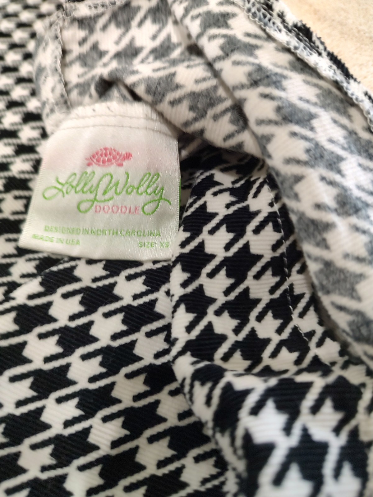 Lolly Wolly Doodle Size XSmall Houndstooth Dress Ruffle Sleeve U of Alabama