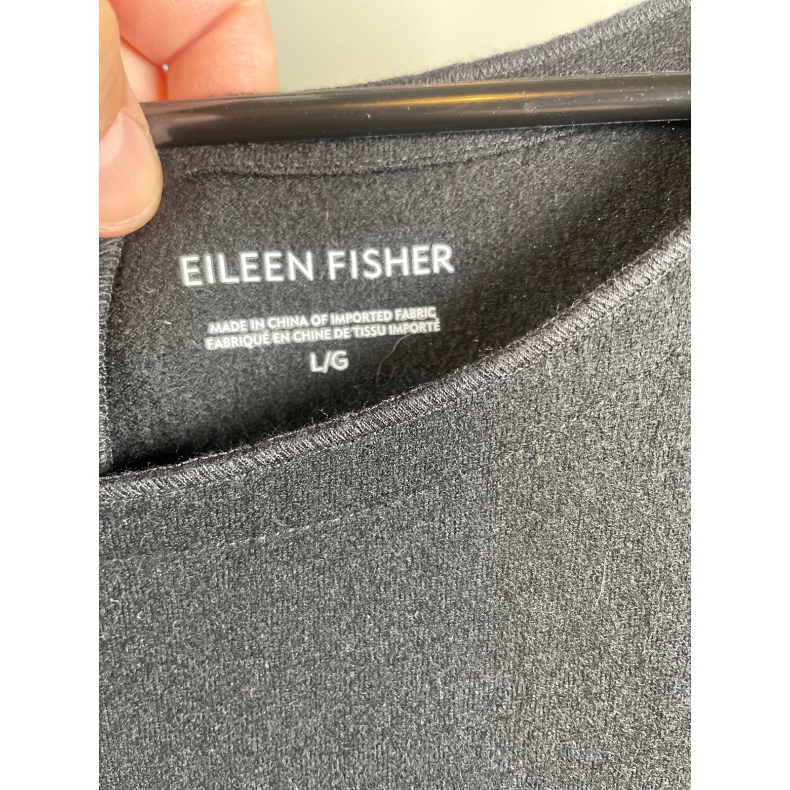 Eileen Fisher 100% Wool Shift Dress Women’s Large Black Sleeveless Mini