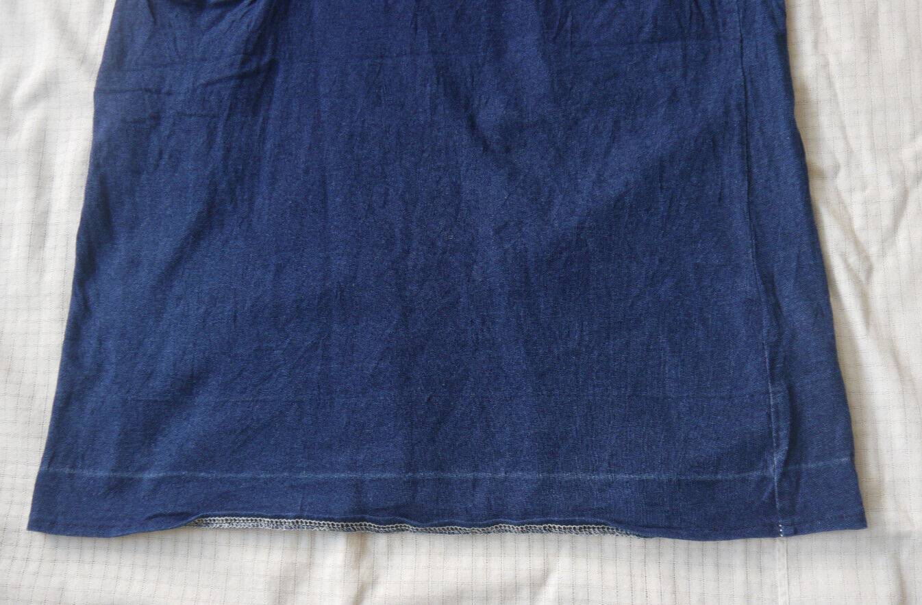 Journal Standard JS Work Indigo Blue 2 Pocket Dress Sz M Japan