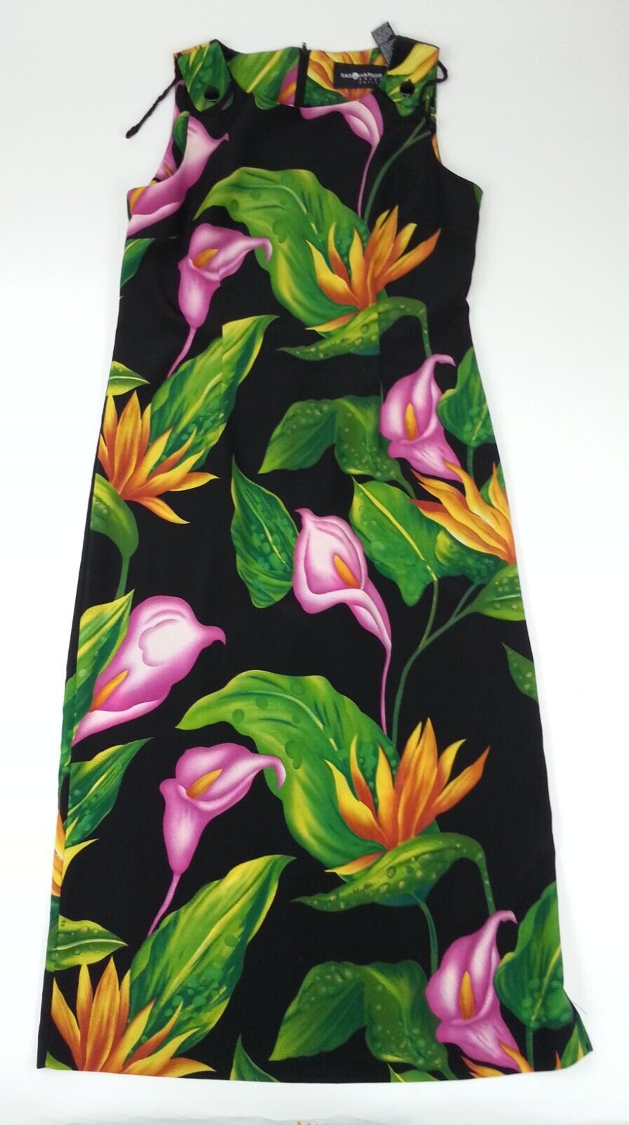 Sag Harbor Size 10P Tropical Flower Sleeveless Dress 10 Petite