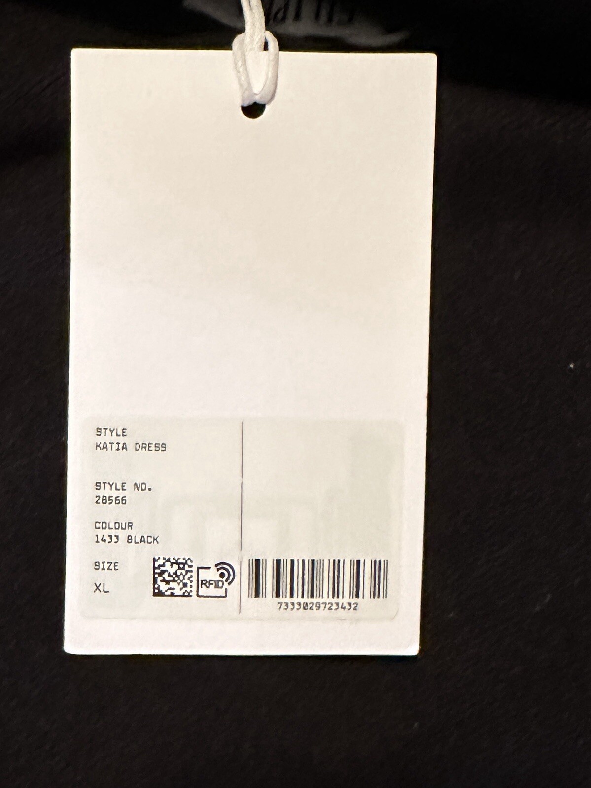 Filippa K Black One Shoulder Katia Midi Dress. XL $260