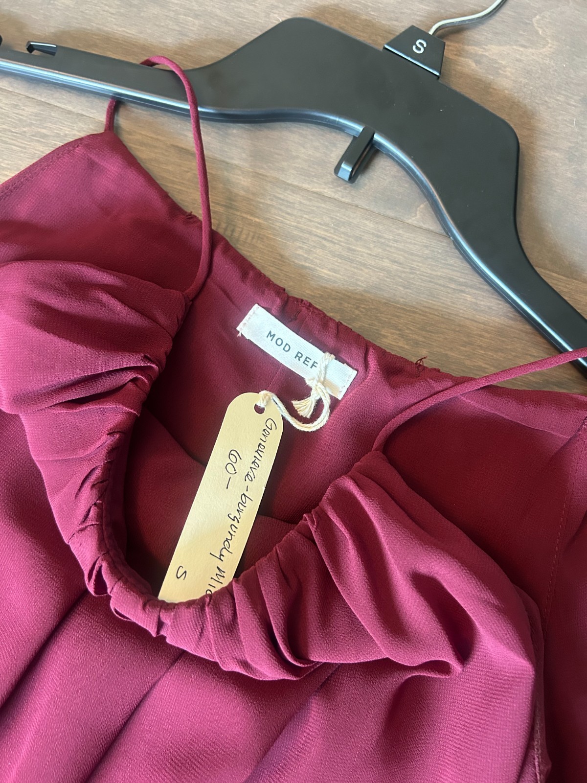 MOD REF Womens Burgandy Midi Dress Size S Small