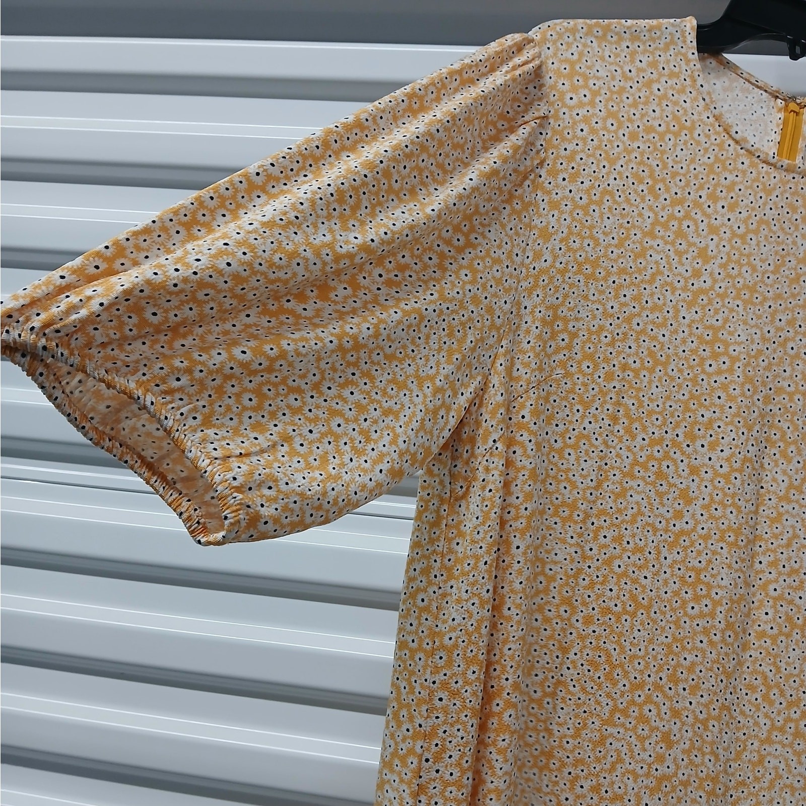Samsoe Samsoe Women’s Dress Size Large Yellow Floral Cottagecore Boho Casual