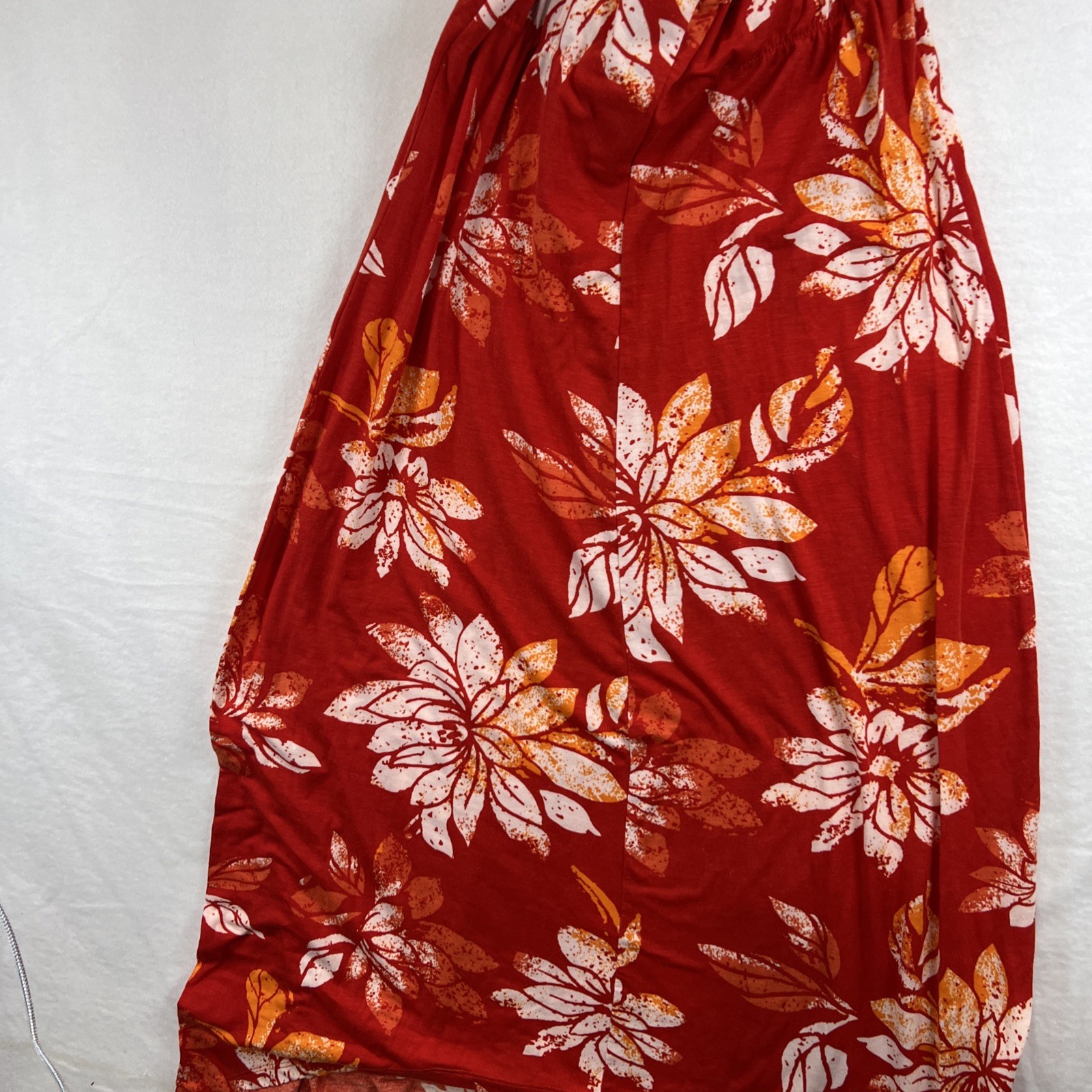 ROUTE 66 Sleeveless Hi Low Red Floral Print Dress-Size Large (rare)