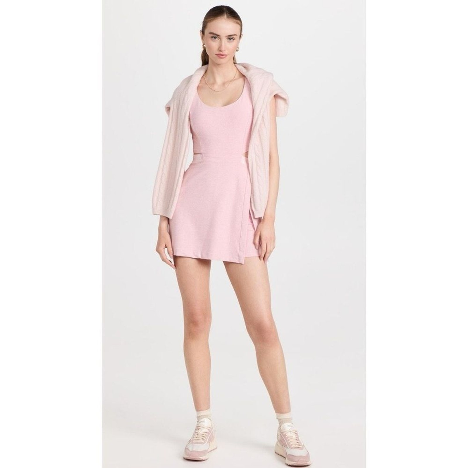 NWT Outdoor Voices Court Exercise Dress Pinkfinch size Large Summer Tennis