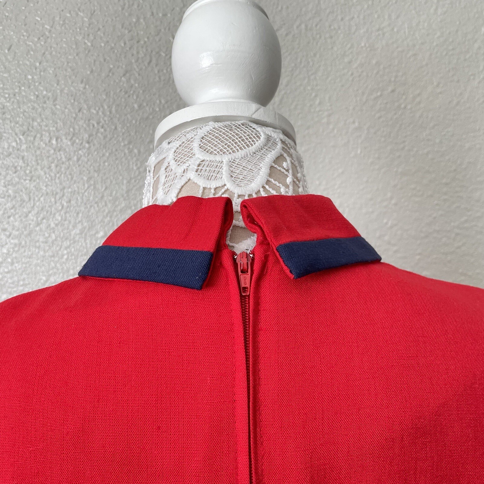 Jessica Howard Petite Vintage Retro Navy Military Dress Set Nautical Tailored 12