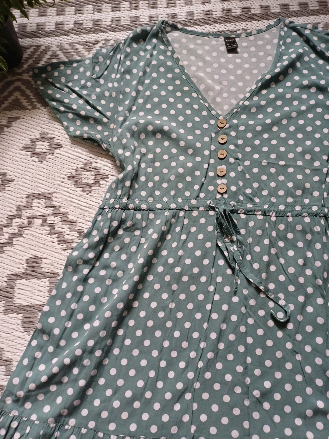 Pretty Floaty Polka Dot Long Dress 👗 M 10 12