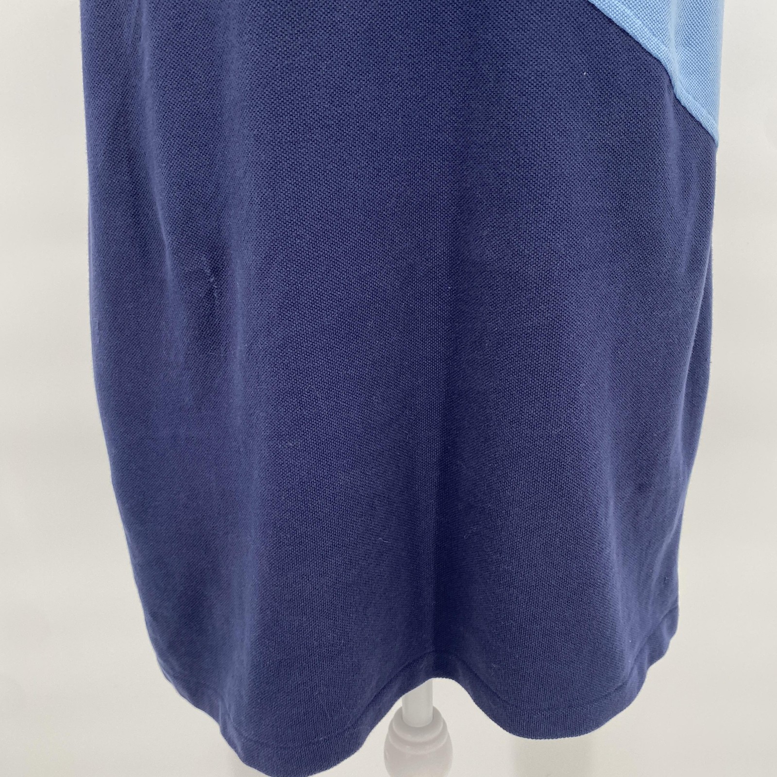 VTG Y2K Ralph Lauren Sport Polo Dress M Blue Colorblock Crest Logo Tennis Golf