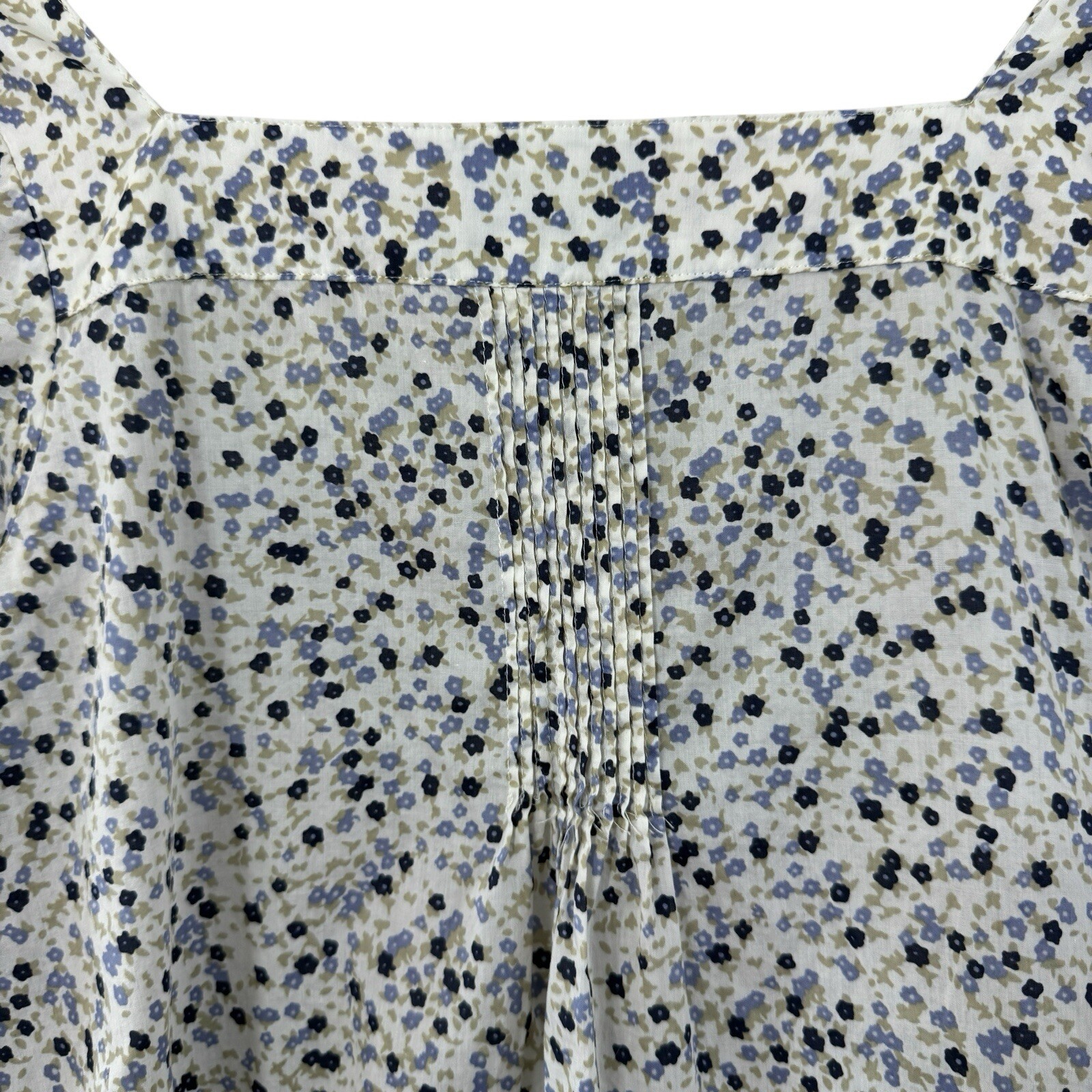 Rails Medium Pippa Watercolor Buds Dress Floral Midi Shell Button Front Womens