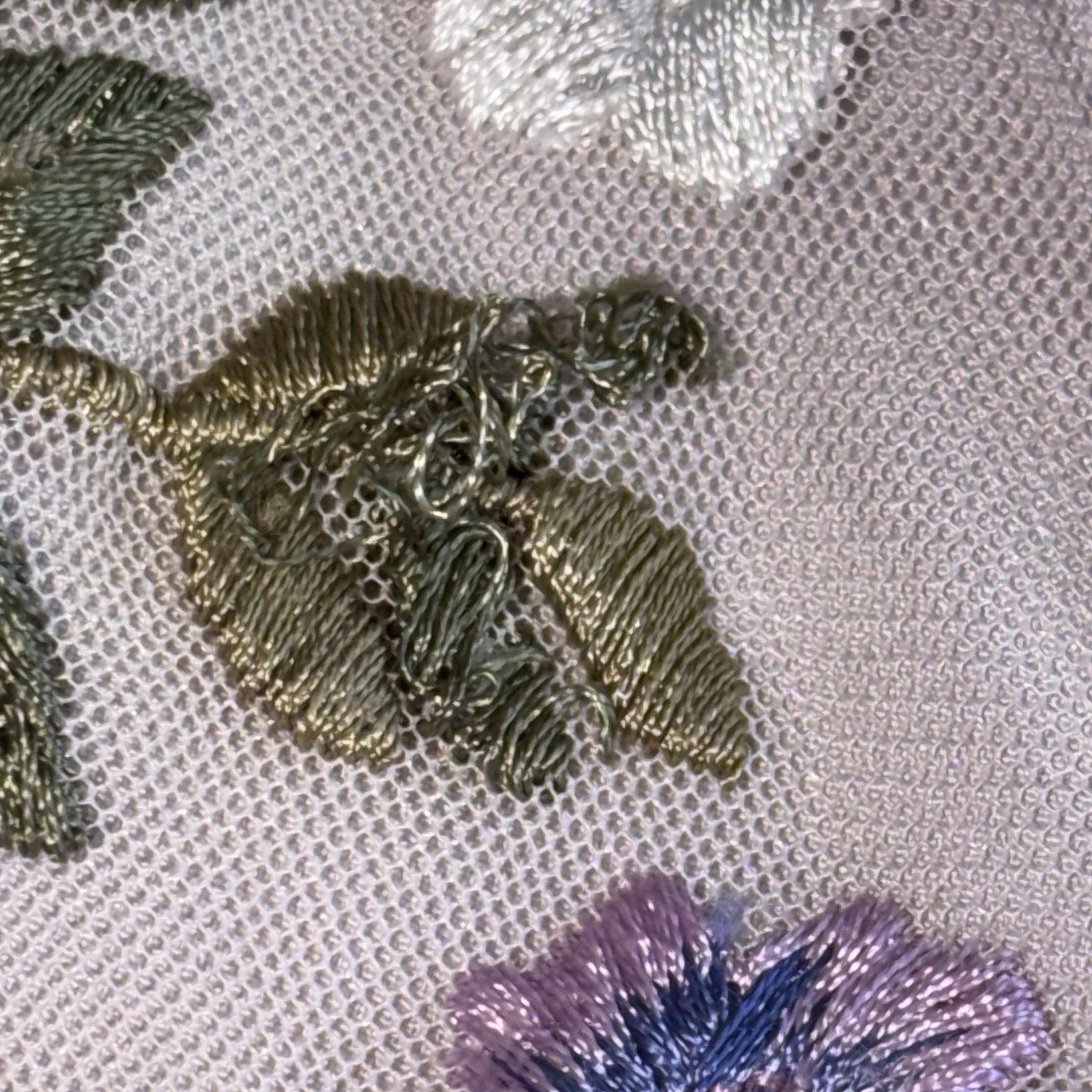 NWT Needle&Thread Prism Ditsy Mini Dress Floral Embroidery Lilac *SEE CONDITION
