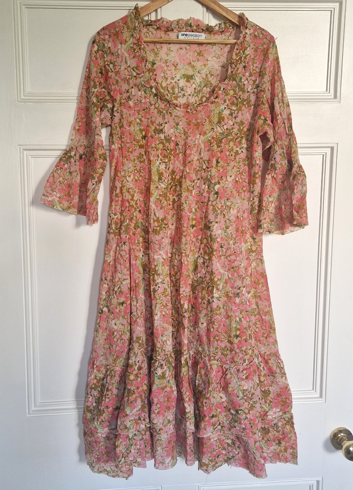 One Season Australia Oneseason Valentina cotton dress Size M