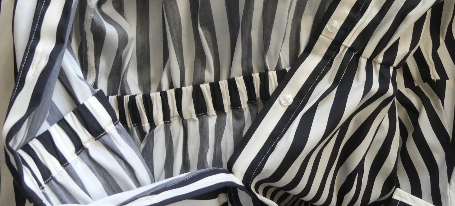 Simon Miller Maxi Inna Poplin Dress Black White Striped US Med Style # W45793170
