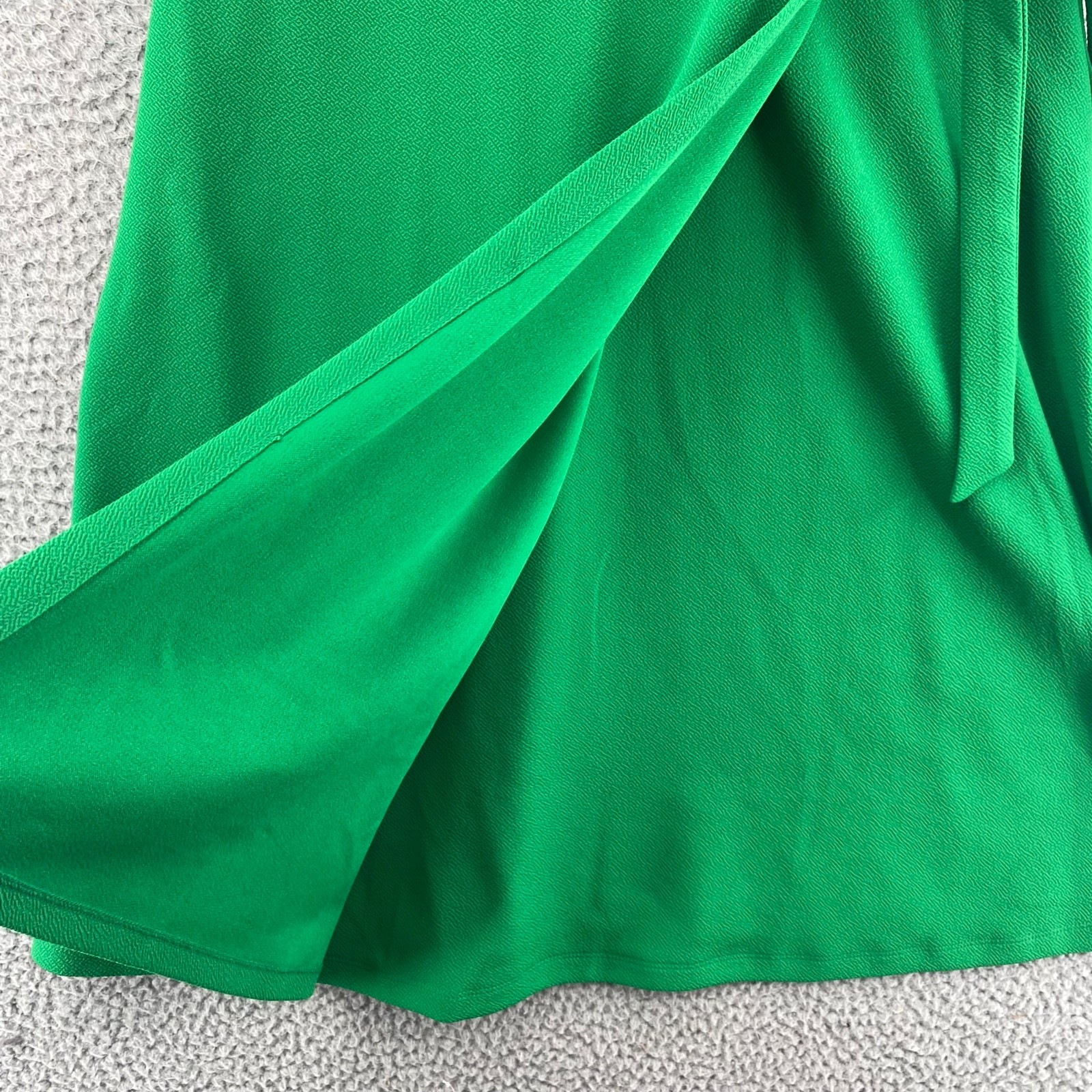 Kasper Dress Womens Large Green Pink Colorblock Sleeveless Sheath Faux Wrap NWT