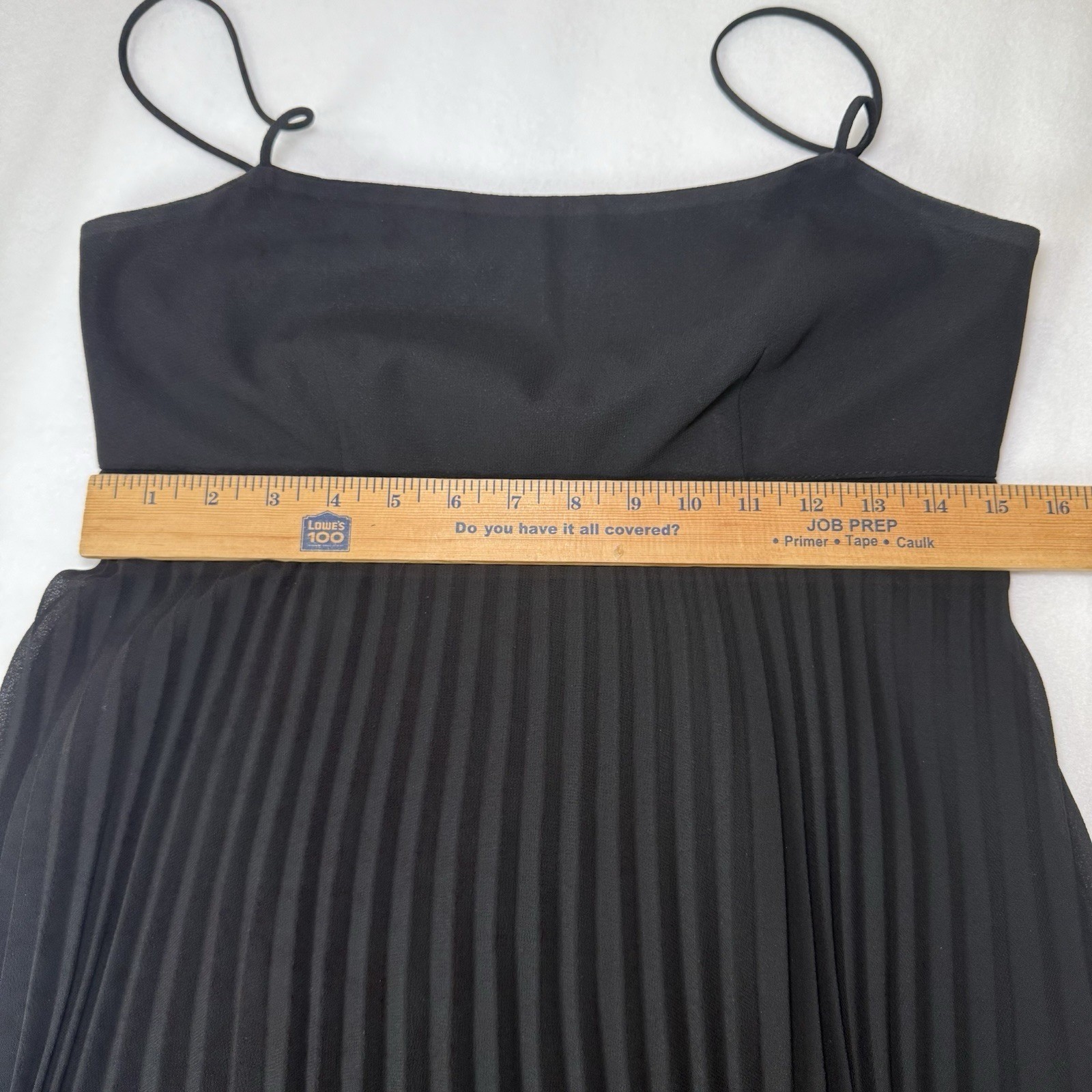 VTG 80’s-90’s O.Suzanne Black Accordion Pleated LBD Formal Size 4 Whimsigoth