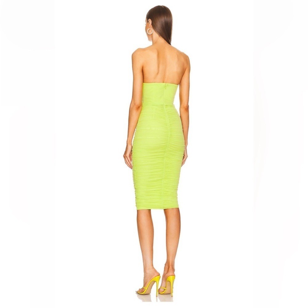 Michael Costello x Revolve India Midi Dress in Lime Green Size Medium