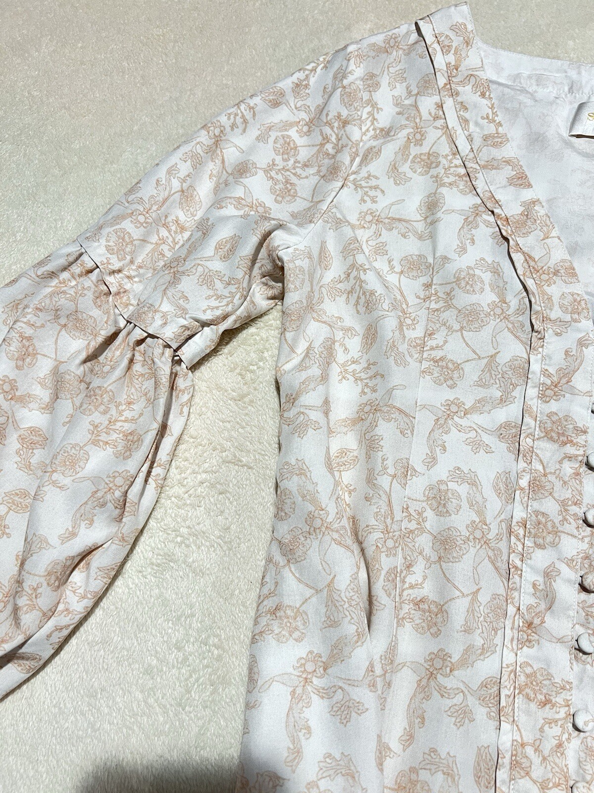 SANCIA The Maryse Long Sleeve Buttons Midi Dress Size M