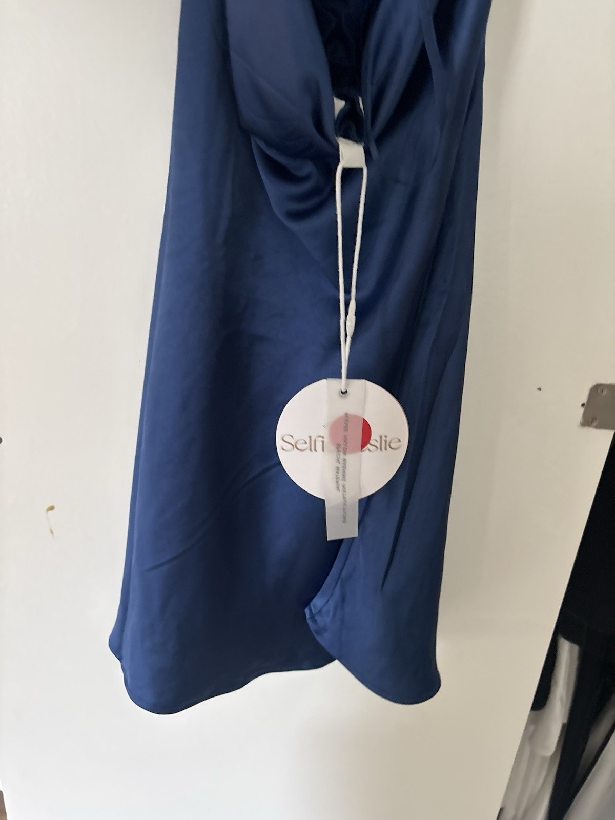 Brand New Navy Halter Top Selfie Leslie Dress Extra Small