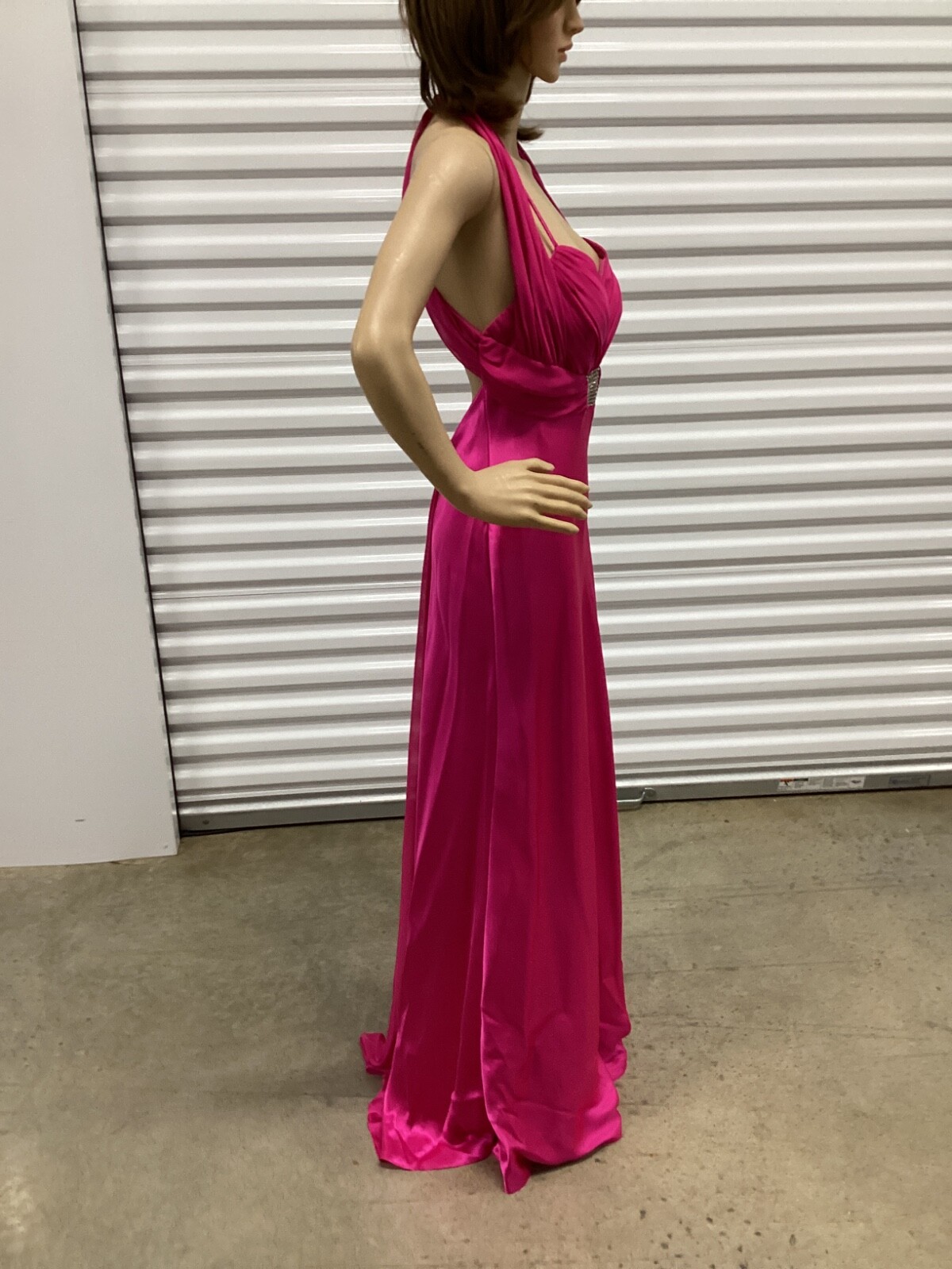 Betsy & Adam Pink Gown Rhinestone Size 12