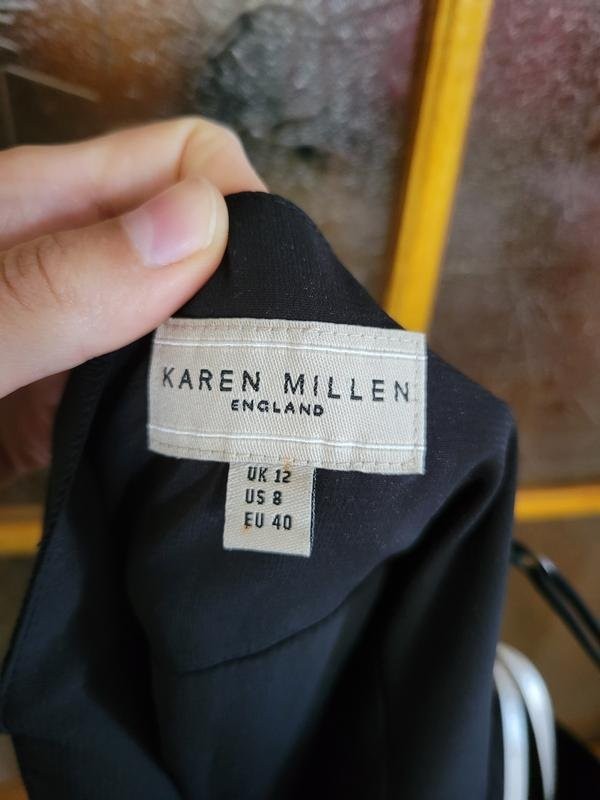 Women Karen Millen Dress Black Silk 38 / M / 46 #9S47