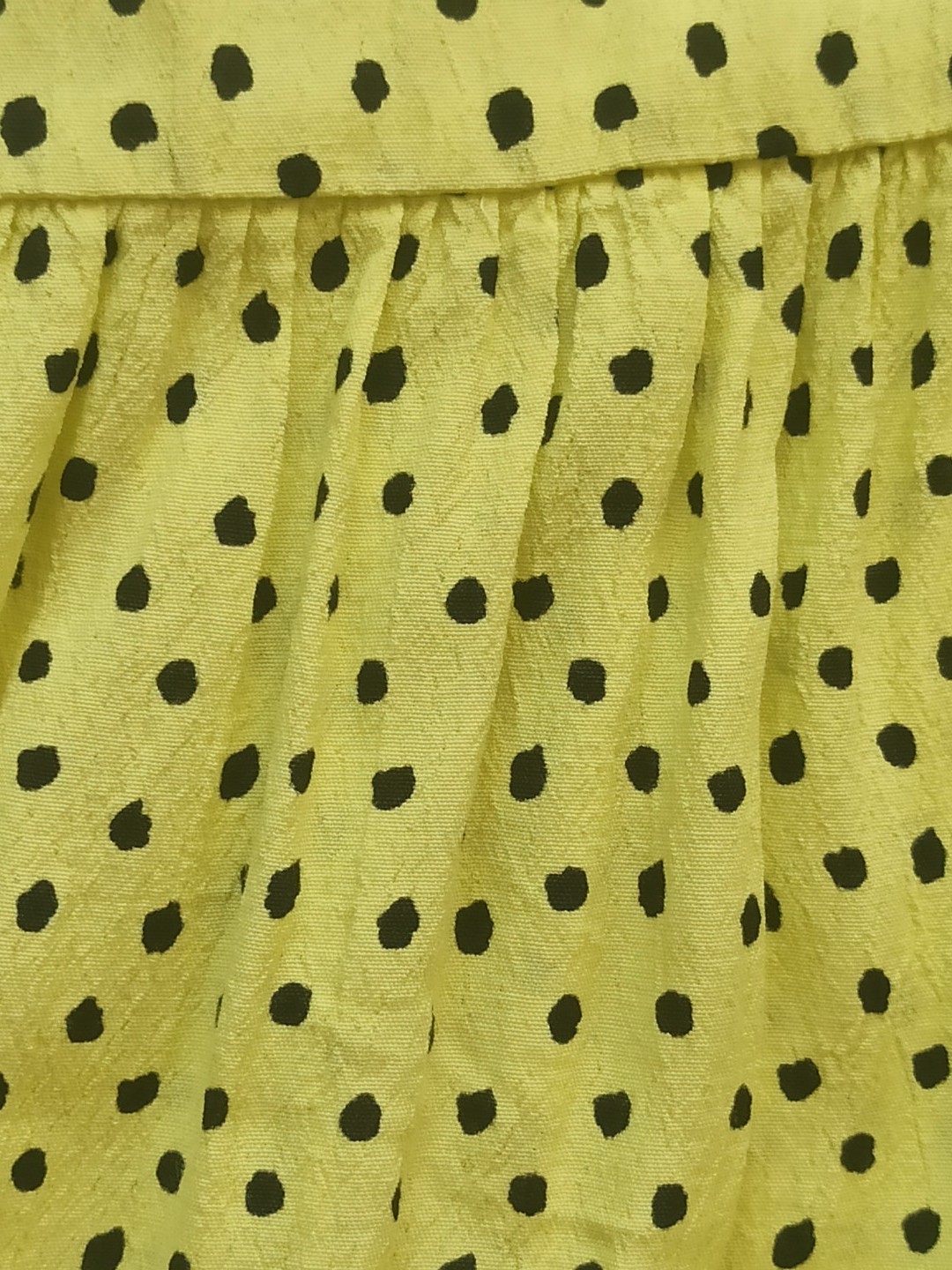 Mango summer dress, midi dress with zip size S colour yellow polka dot
