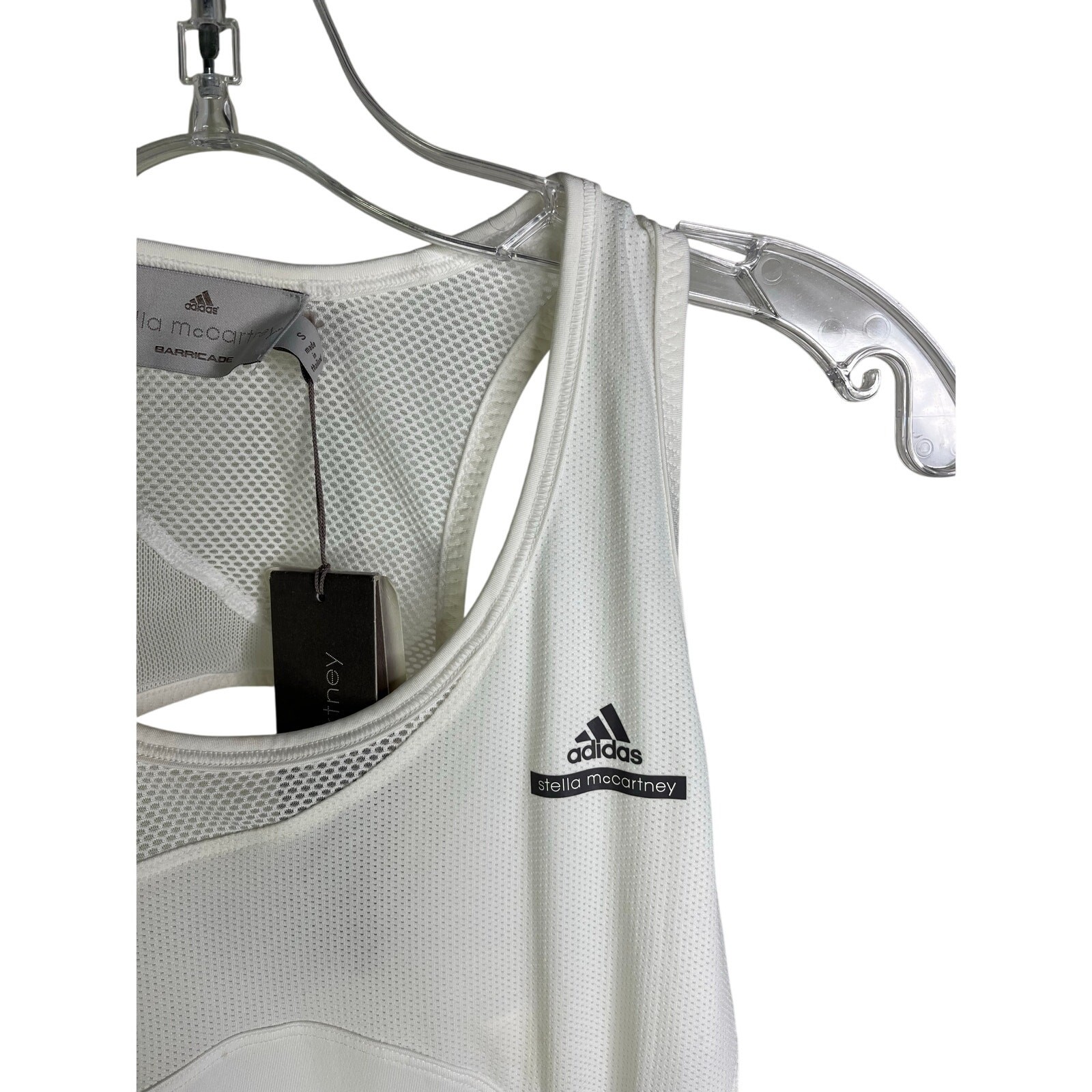 Adidas Stella McCartney Barricade Tennis Dress Womens Small White Open Back NWT