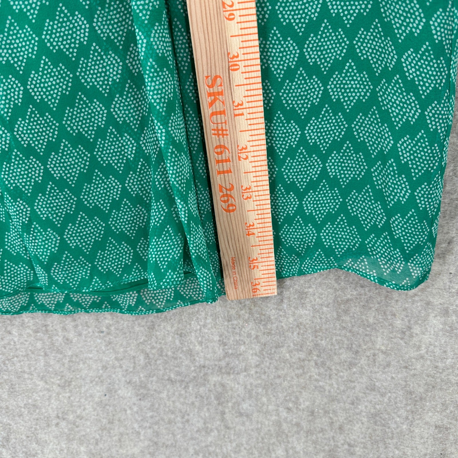 DIANE VON FURSTENBERG Green SILK Button Front Shirt Babydoll Dress SZ 2
