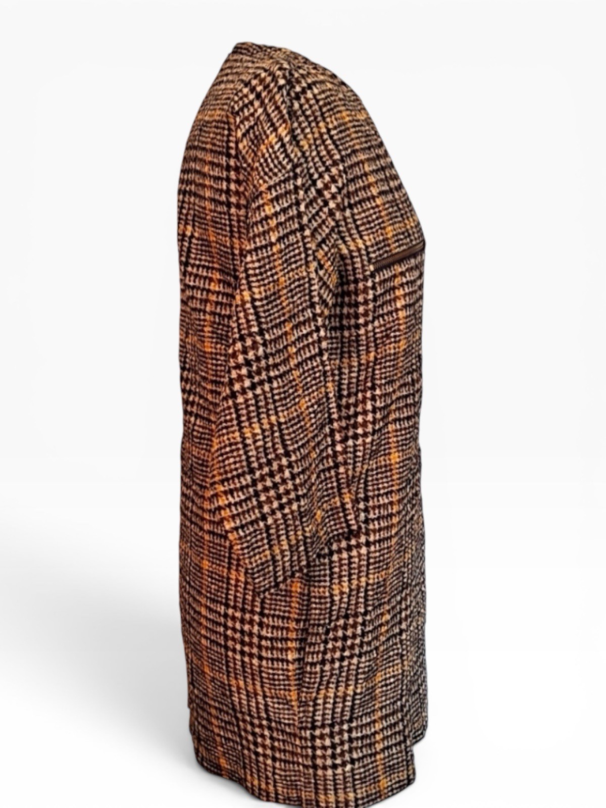 Archival Celine by Phoebe Philo 2011 Pre-Fall Silk Houndstooth Dress FR 34 US 2