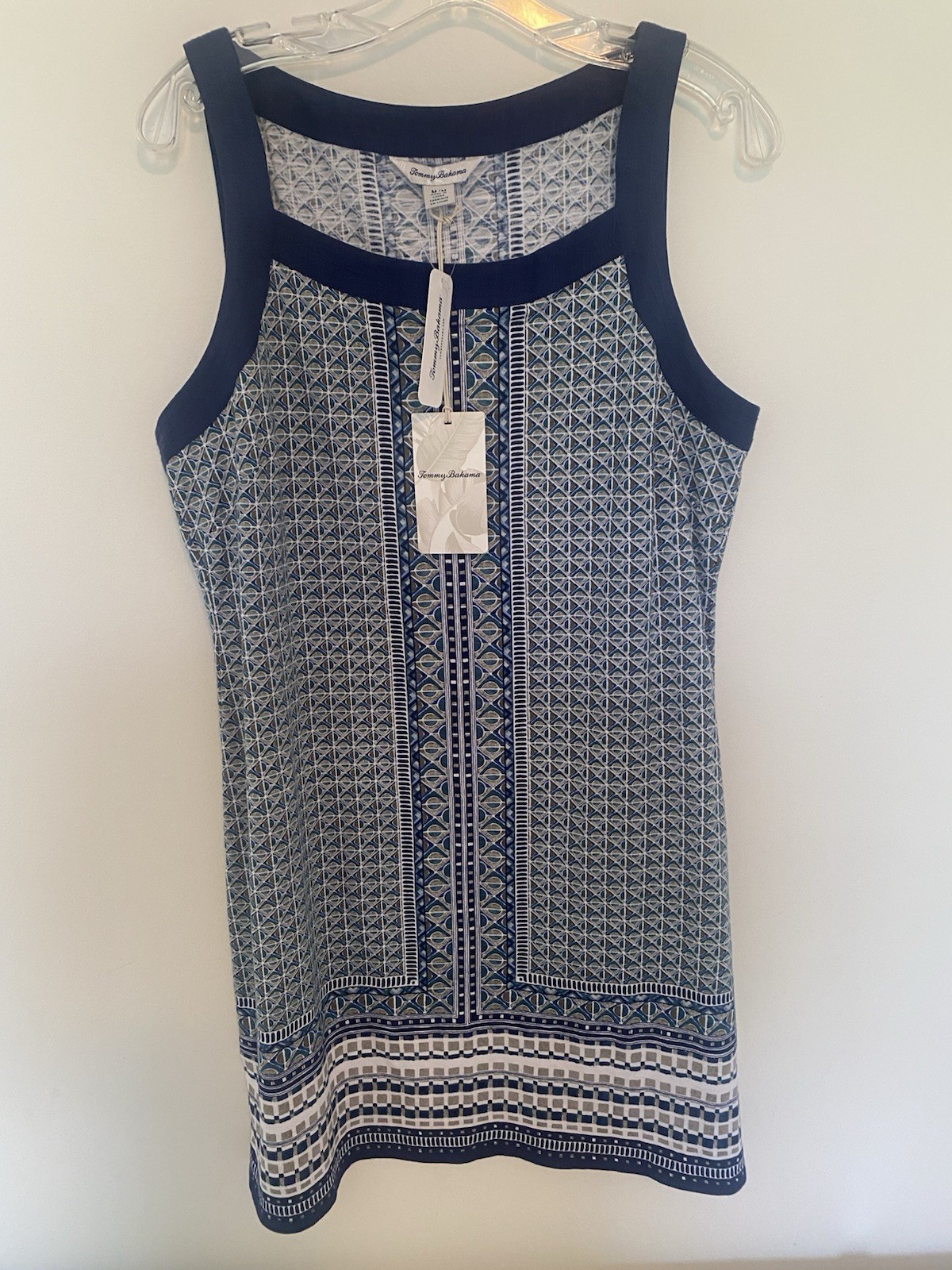 Tommy Bahama Sleeveless Sun Dress Women’s Size Medium Geo Mesa Shift NWT