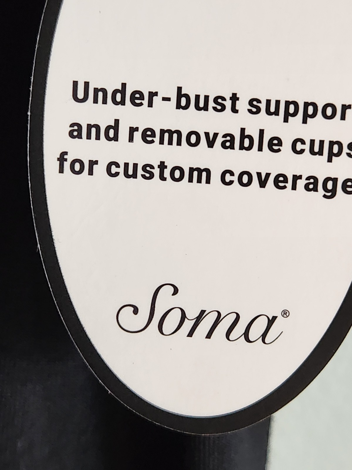 Soma Maxi Bra Dress Small Black Square Neck Lined Invisible Support Dress NEW