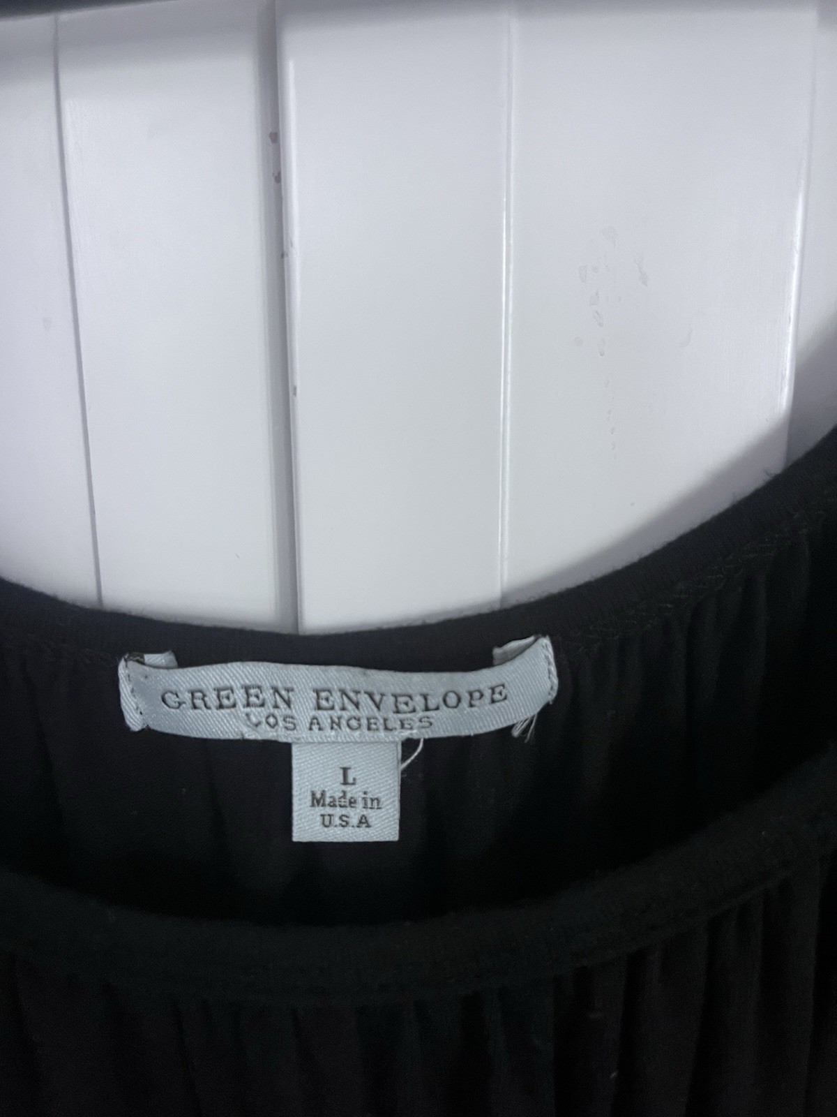 Green Envelope Los Angeles Flowy Black Dress Size Large