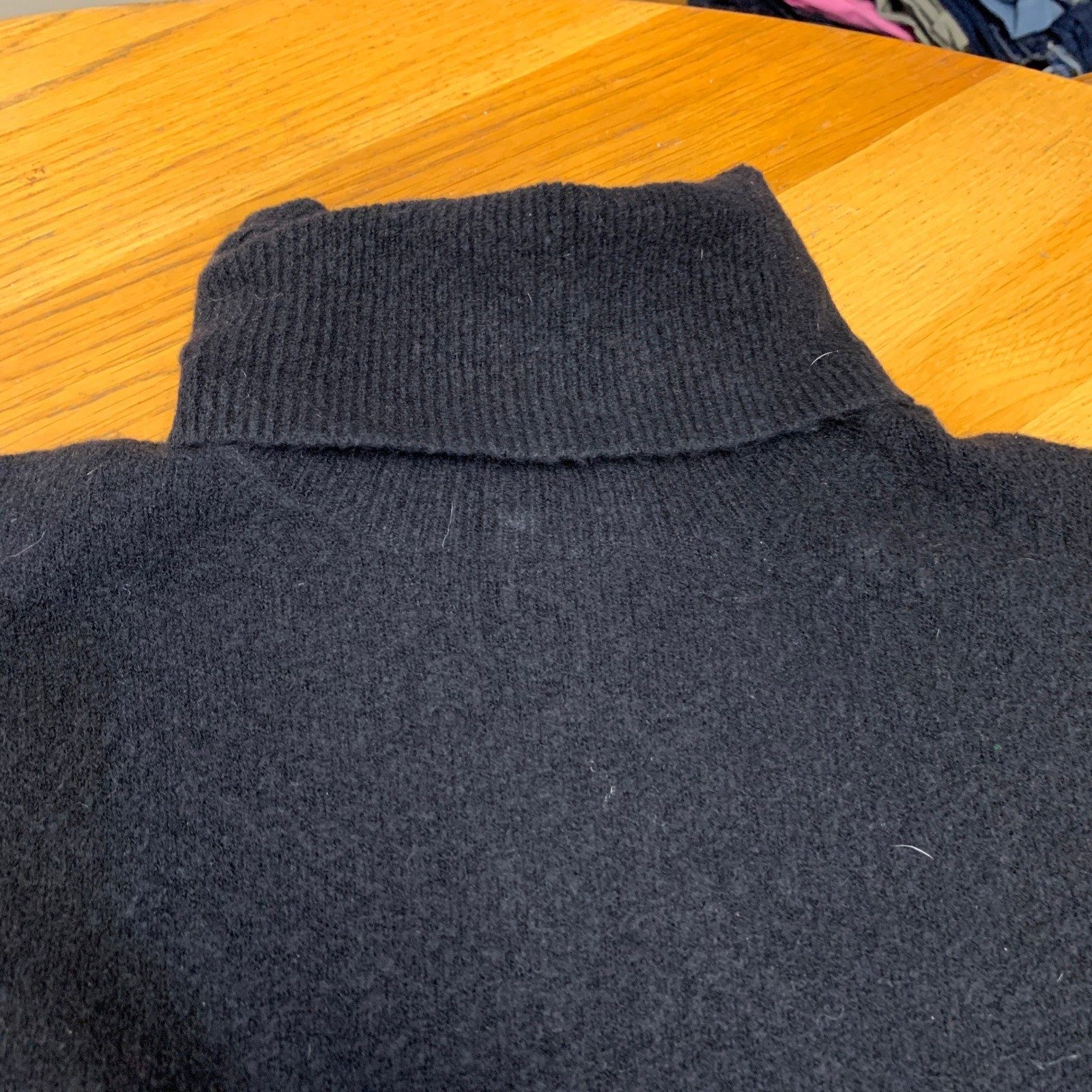 J. Crew Black Wool Blend Turtleneck Sweater Dress Long Sleeve Size Large NWT