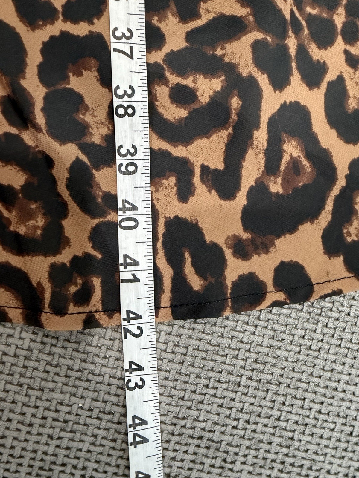 Leopard Print Satin Slip Dress Koko + Mason Midi Cowl Neck S Y2K Adjustable
