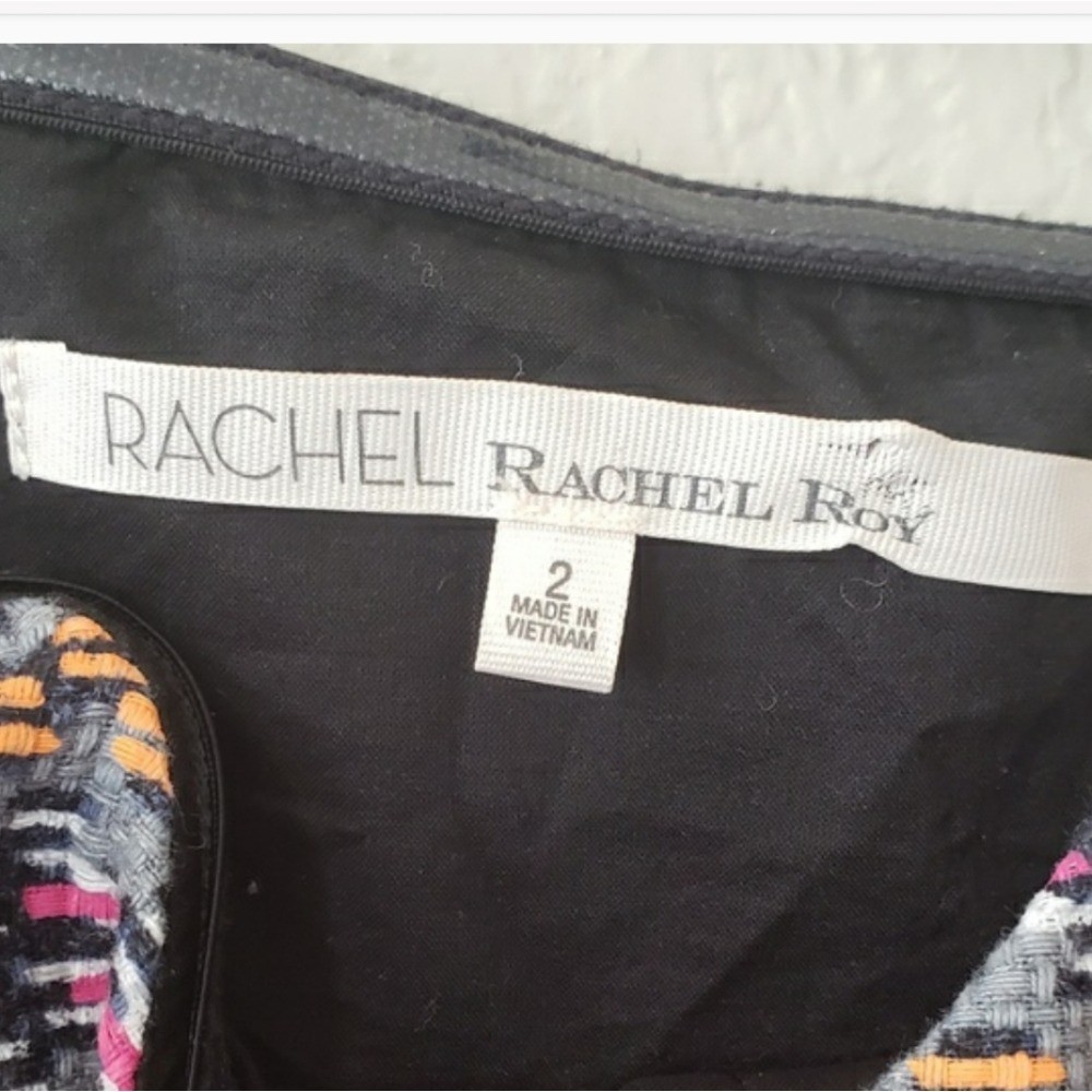 RACHEL ROY ORANGE/ GREY TRIBAL PRINT DRESS..SIZE 2