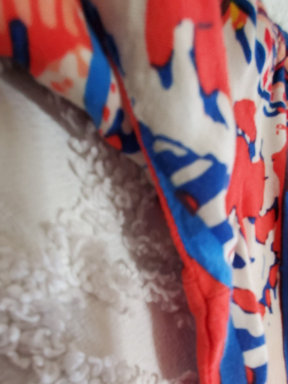 Flying Tomato Boho Off The Shoulder Shift Dress In A Vibranth Red Floral Size M
