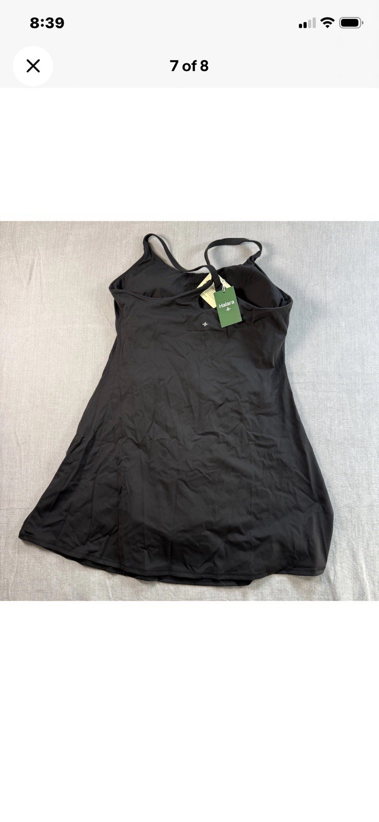 Halara SoftlyZero™ Plush Backless Active Dress Easy Peezy Edition 2X , NWT BLACK