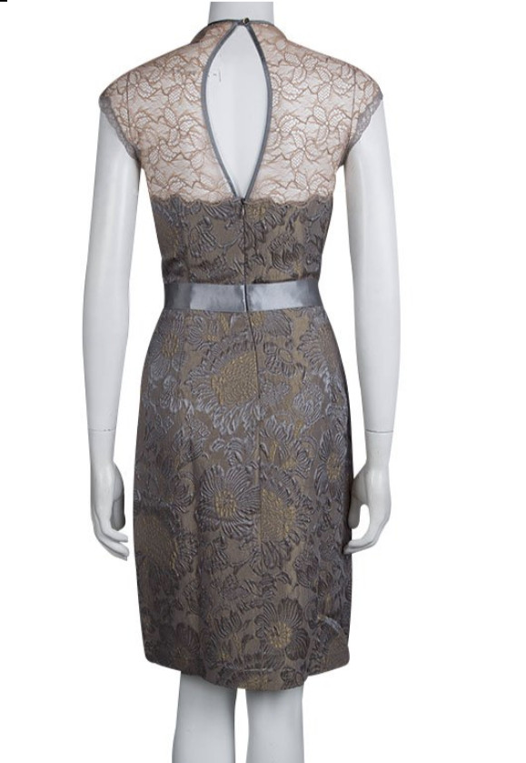 Class Roberto Cavalli Silk Blend Floral Brocade Dress IT 44 / US 10-12